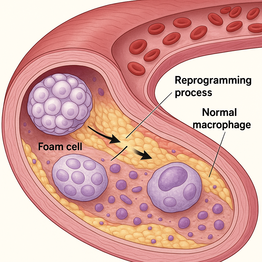 Foam Macrophage to Normal Macrophage Transition